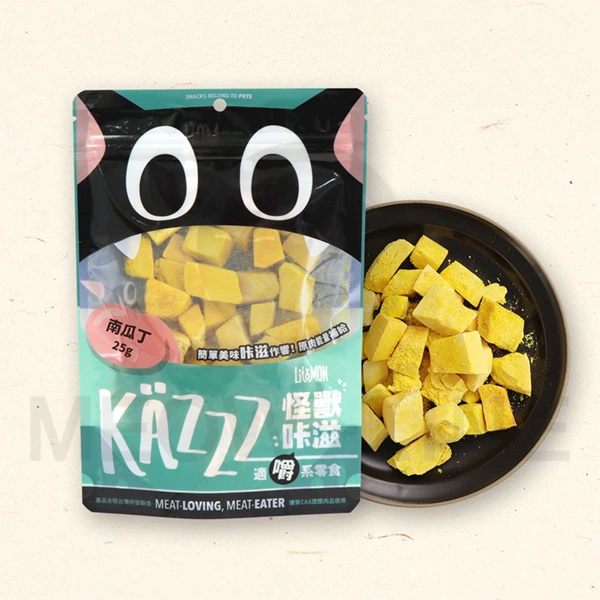 怪獸部落 怪獸卡滋KAZZZ原肉零食｜冷凍乾燥南瓜丁 25g