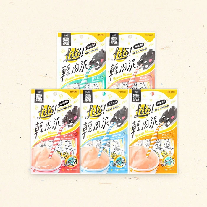 怪獸部落 【自選4包】低磷低鈉輕肉泥 10g*4