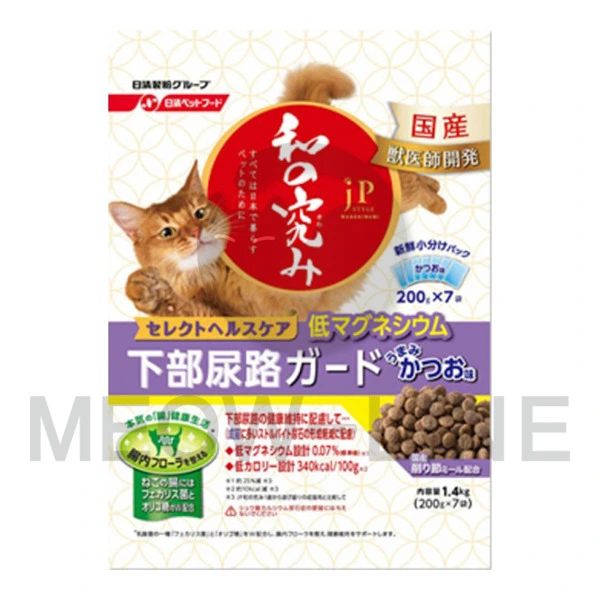 日清 JP 和の究味 健康精選-貓尿道保健乾糧(低鎂) 1.4kg
