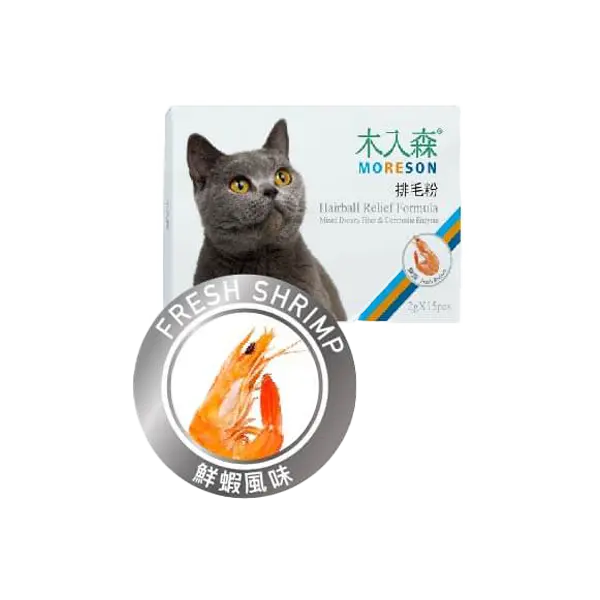 木入森Moreson 貓咪排毛粉(鮮蝦風味)30包