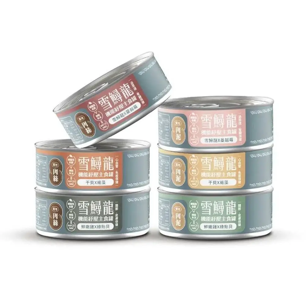 毛爪村 自選24罐- 肉絲主食罐 雪鱘龍機能系列