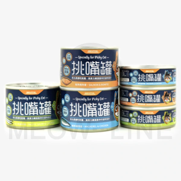 汪喵星球 挑嘴貓主食罐 秋刀魚雞肉 80g