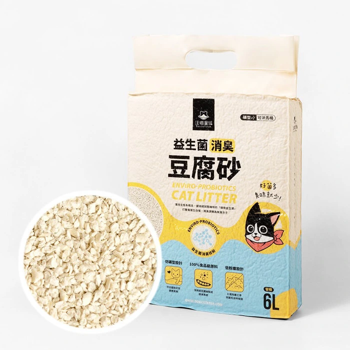 汪喵星球 益生菌消臭豆腐砂（米粒型）7L (有機會非真空)