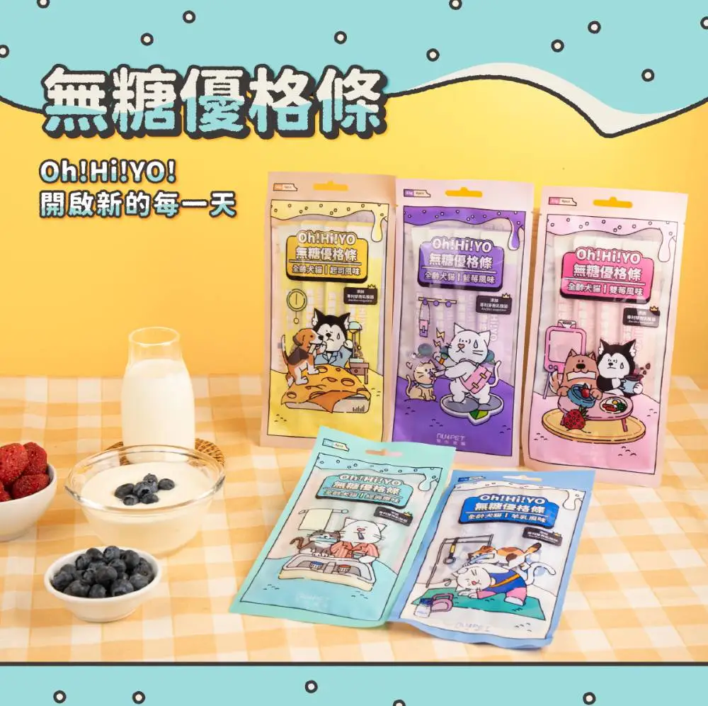 陪心寵糧 自選4包- 無糖優格條 