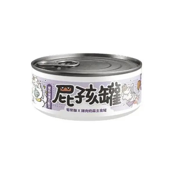 陪心寵糧 屁孩奶霜主食罐 - 葡聚醣X鮮雞(幼貓罐) 
